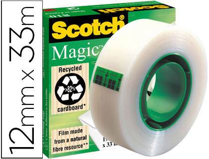 Cinta adhesiva Scotch Magic 33m.x12 mm.